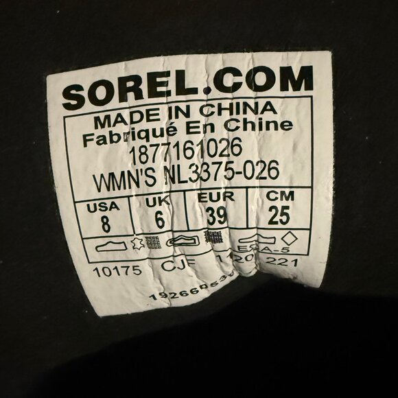 Sorel Women's Lexie Wedge Boot Slate Size 8 - Picture 7 of 7